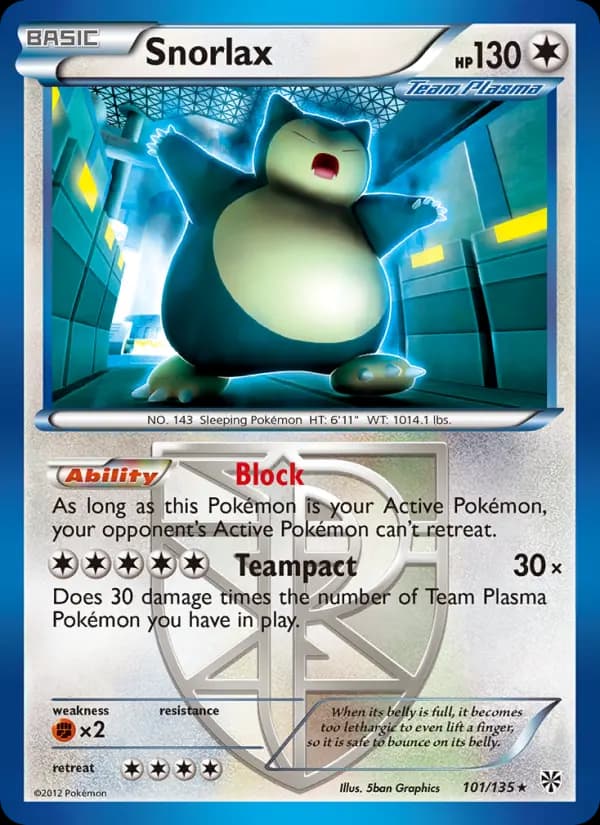 Snorlax #101 — Plasma Storm