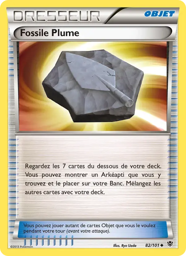 Carte Pokémon Fossile Plume #82 — Explosion Plasma