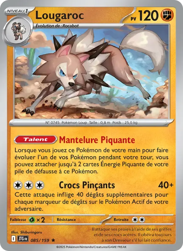 Carte Pokémon Lougaroc #085 — Aventures Ensemble