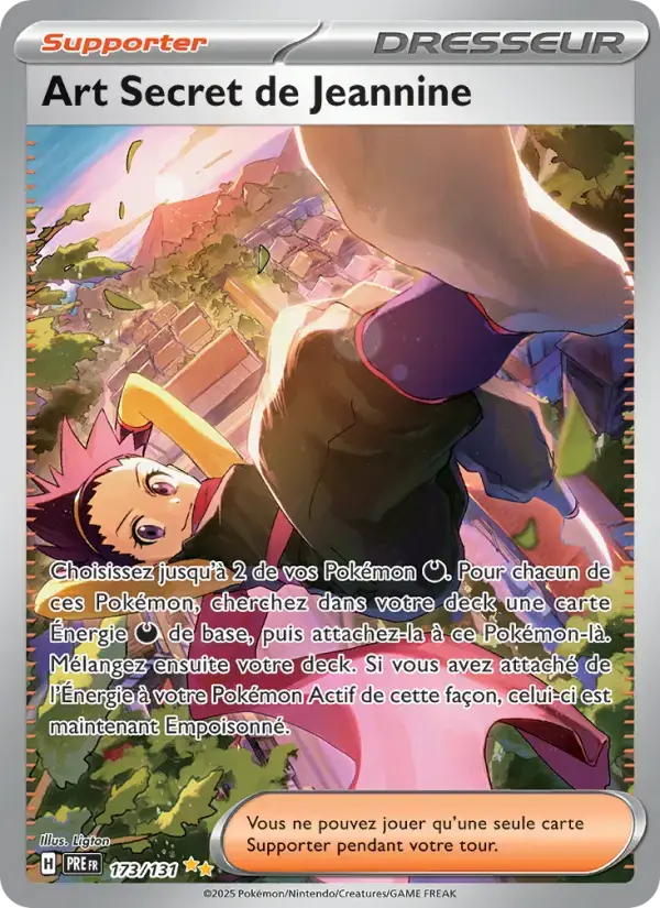 Carte Pokémon Art Secret de Jeannine #173 — Évolutions Prismatiques