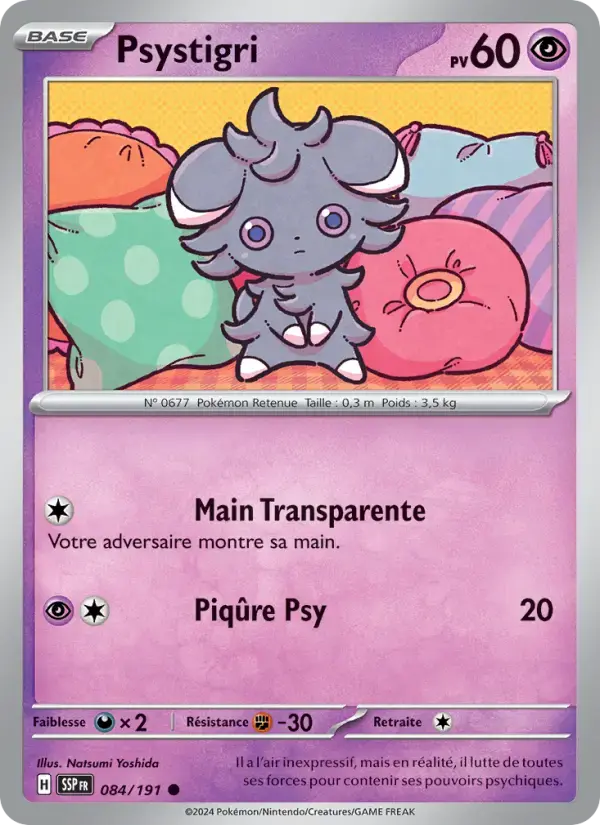 Carte Pokémon Psystigri #084 — Étincelles Déferlantes