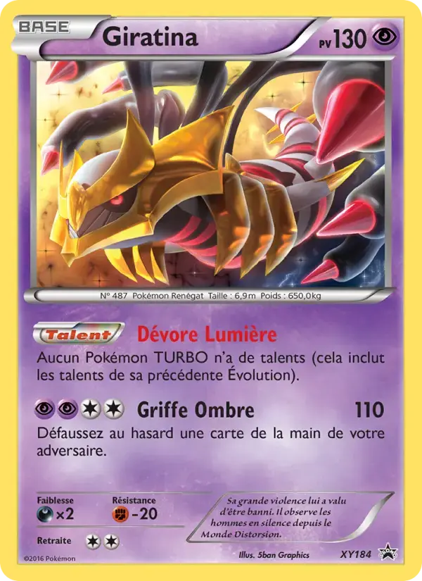 Carte Pokémon Giratina #XY184 — Promos X&Y