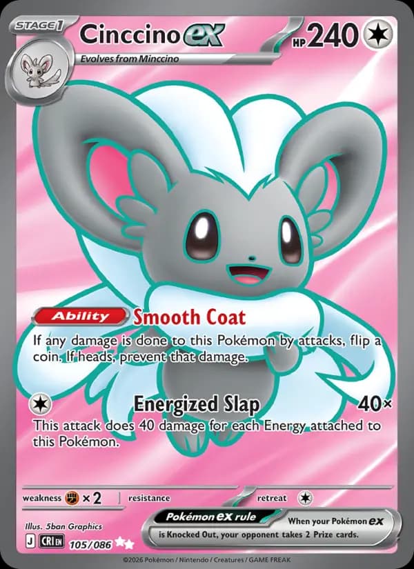 Cinccino ex #105 — Chaos Rising