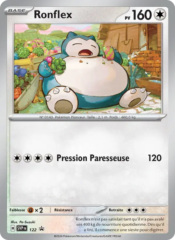 Carte Pokémon Ronflex #122 — Promos Écarlate et Violet