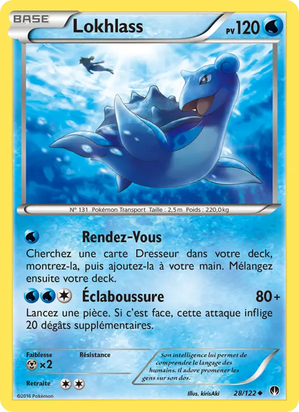 Carte Pokémon Lokhlass #28 — Rupture Turbo