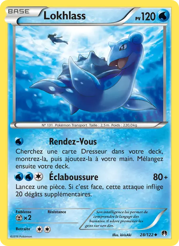 Carte Pokémon Lokhlass #28 — Rupture Turbo