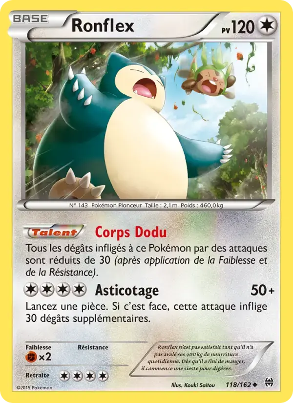Carte Pokémon Ronflex #118 — Impulsion Turbo