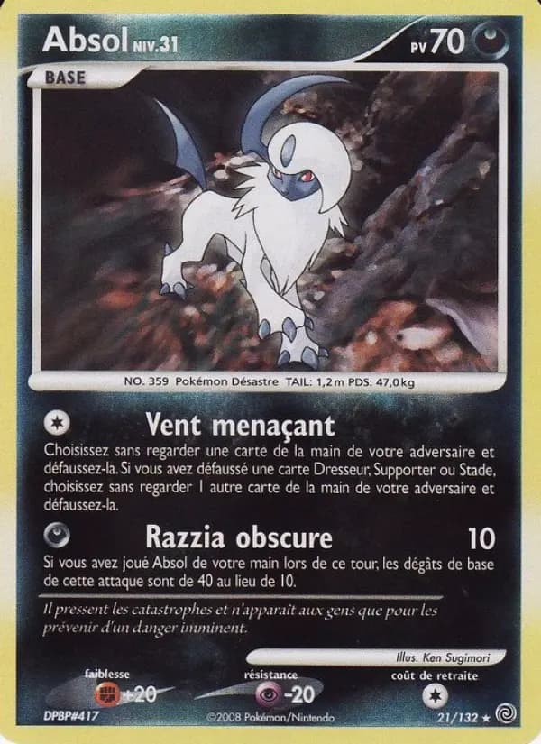 Carte Pokémon Absol #21 — Merveilles Secrètes