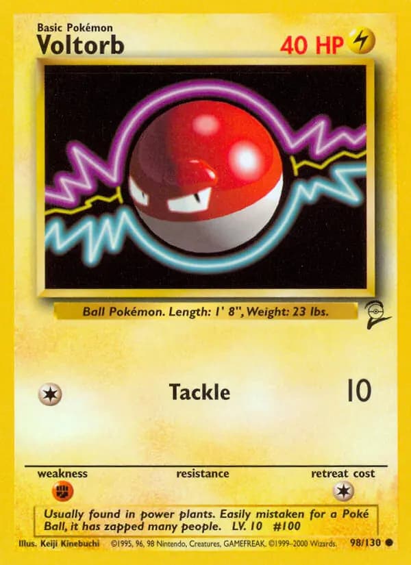 Voltorb #98 — Base Set 2