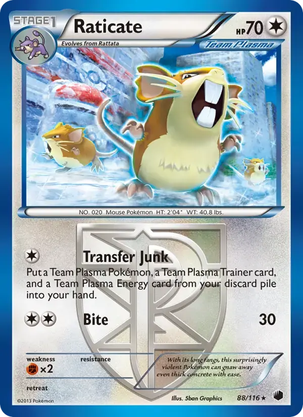 Raticate #88 — Plasma Freeze