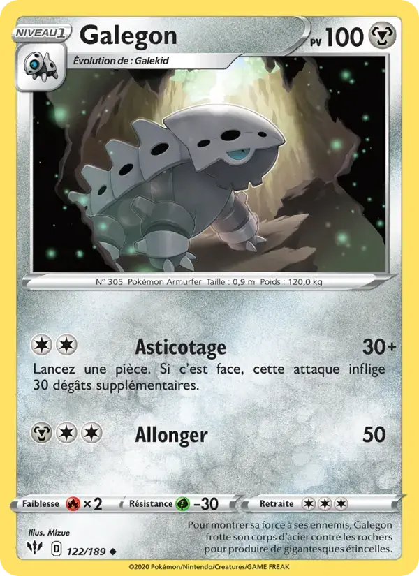 Carte Pokémon Galegon #122 — Ténèbres Embrasées