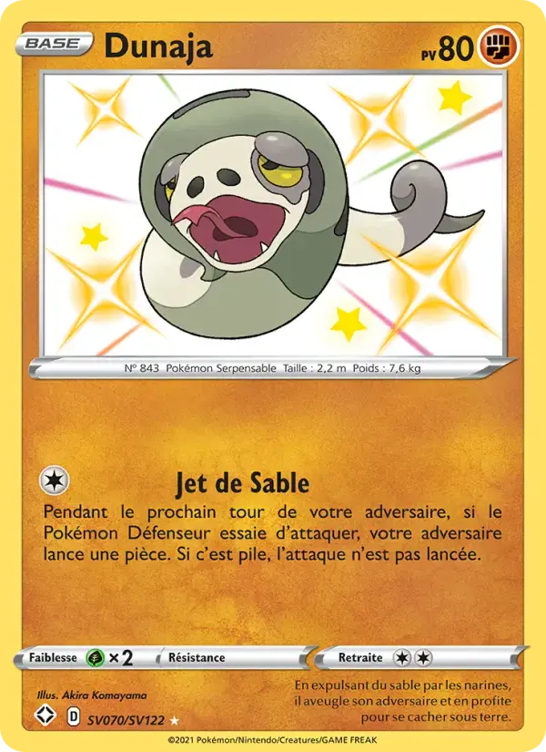 Carte Pokémon Dunaja #SV070 — Destinées Radieuses
