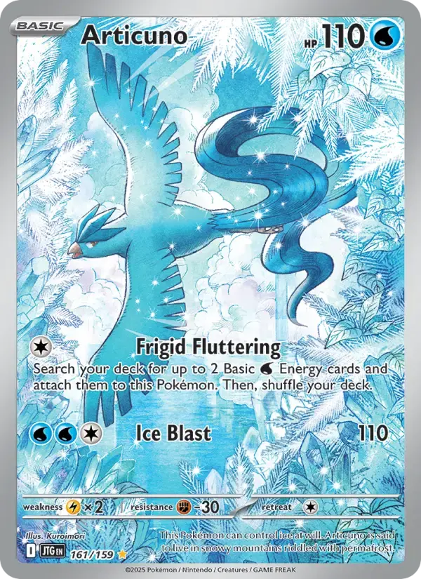 Articuno #009 — Trading Card Game Classic — Blastoise Deck