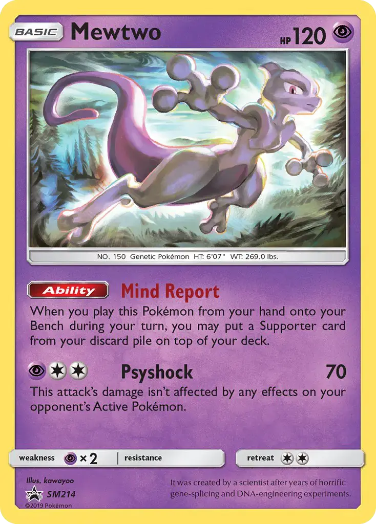 Mewtwo #SM214 — Sun & Moon Promos
