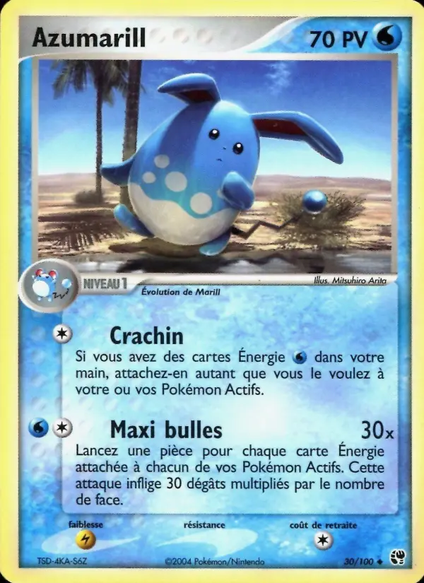 Carte Pokémon Azumarill #30 — Tempête de Sable