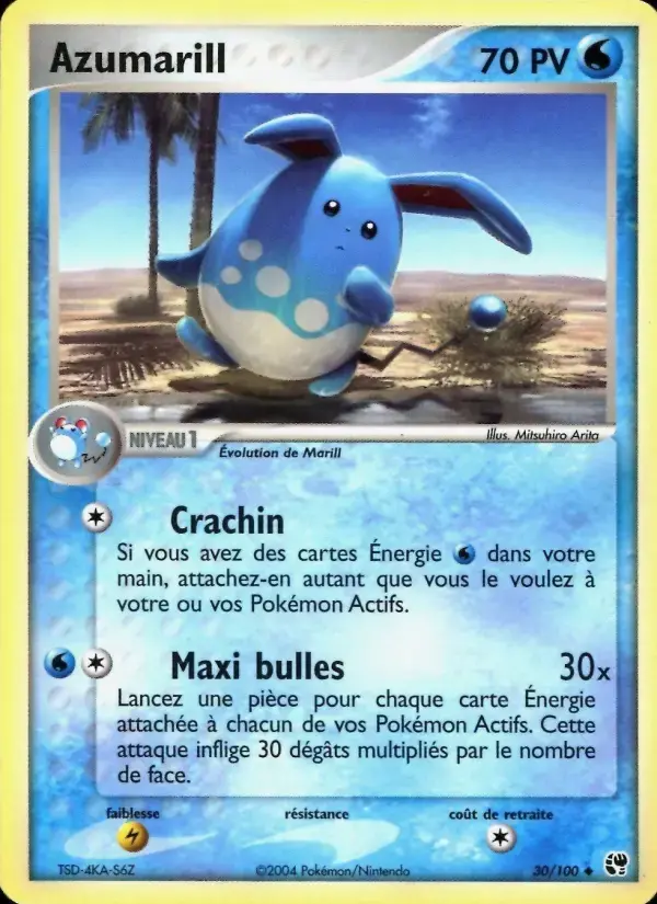 Carte Pokémon Azumarill #30 — Tempête de Sable