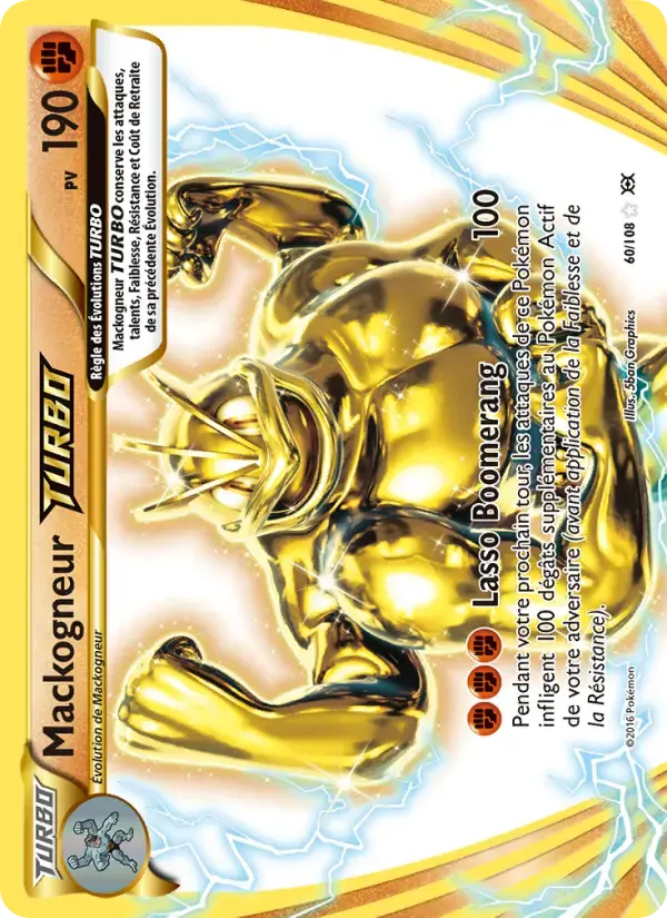 Carte Pokémon Mackogneur TURBO #60 — Évolutions XY
