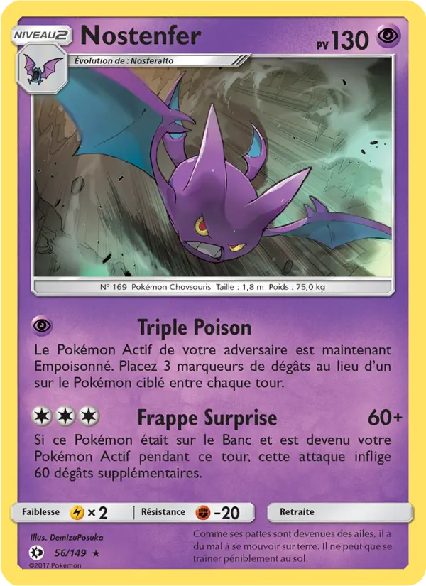 Carte Pokémon Nostenfer #56 — Soleil et Lune