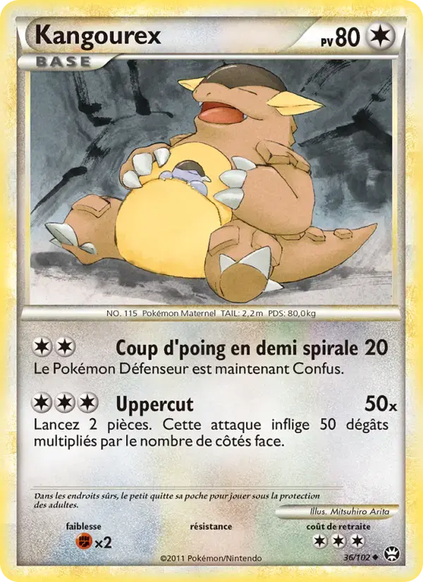 Carte Pokémon Kangourex #36 — Triomphe