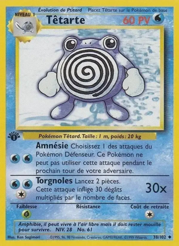 Carte Pokémon Têtarte #38 — Set de Base