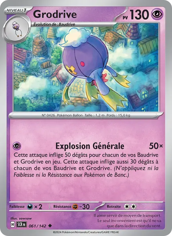 Carte Pokémon Grodrive #061 — Couronne Stellaire