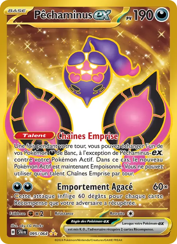 Carte Pokémon Pêchaminus-ex #095 — Fable Nébuleuse