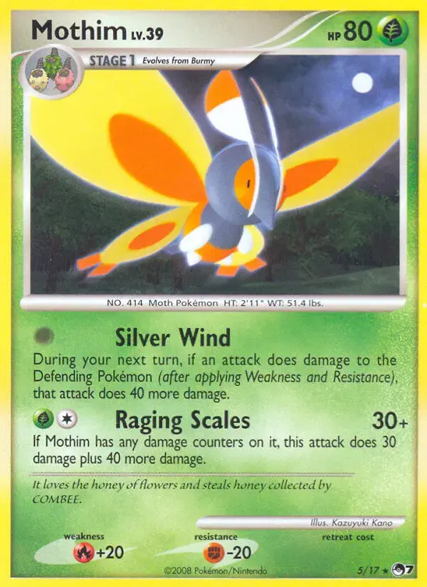 Carte Pokémon Papilord #5 — POP 7