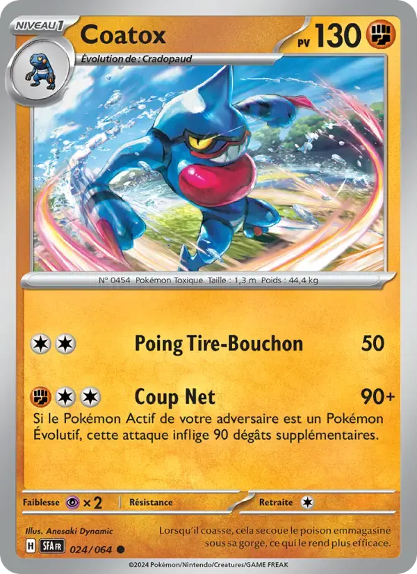 Carte Pokémon Coatox #024 — Fable Nébuleuse