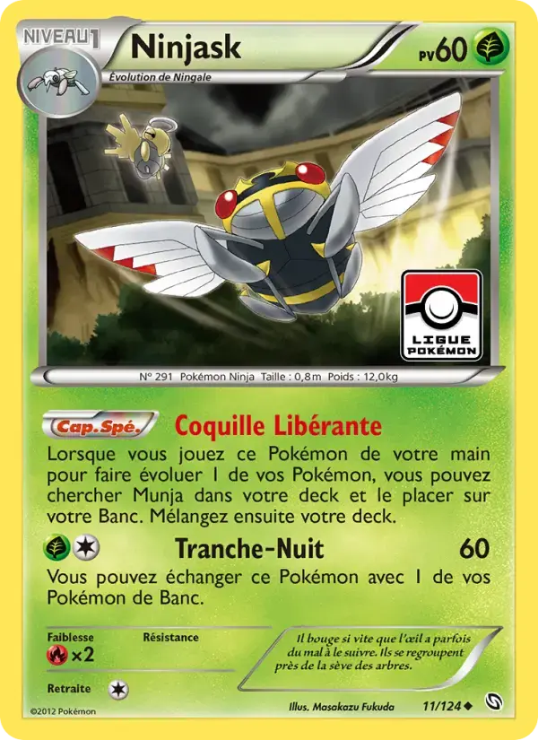 Carte Pokémon Ninjask #11 — Dragons Exaltés
