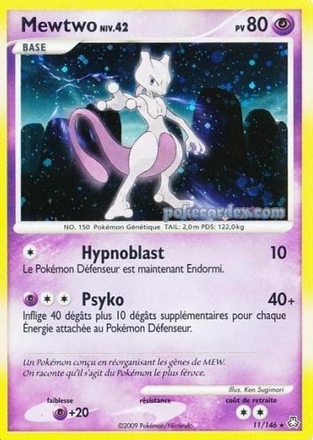 Carte Pokémon Mewtwo #11 — Éveil des Légendes