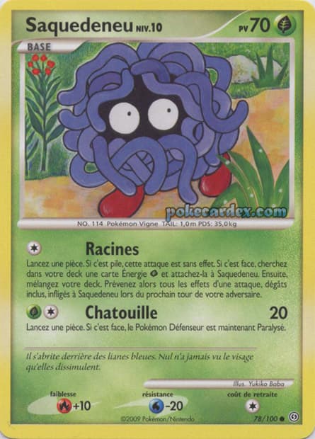 Carte Pokémon Saquedeneu #78 — Tempête