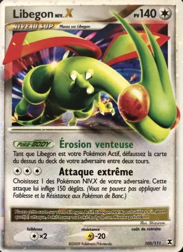 Carte Pokémon Libegon Niv. X #105 — Rivaux Émergeants