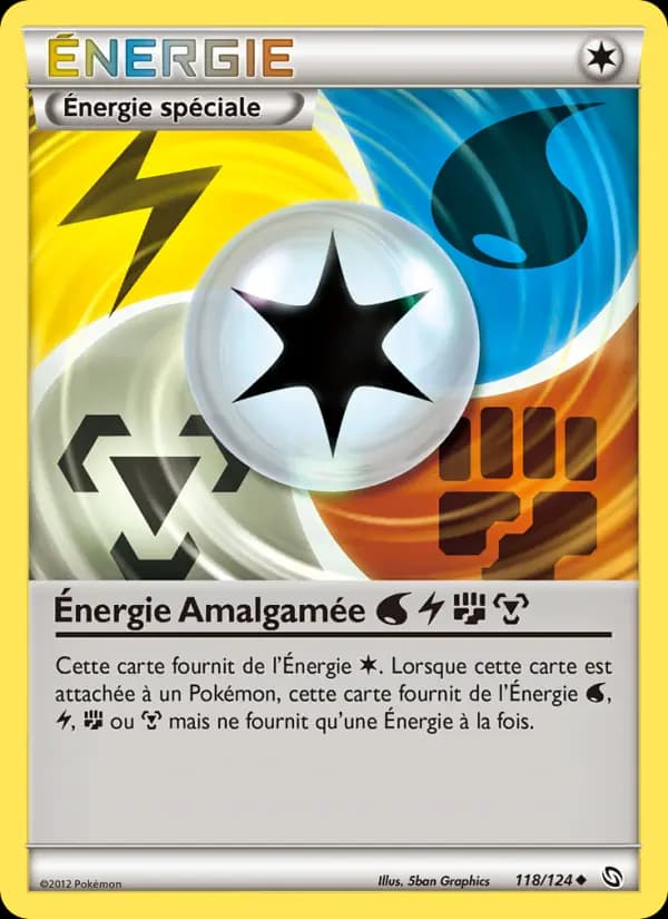Carte Pokémon Énergie Amalgamée WaterLightningFightingMetal #118 — Dragons Exaltés
