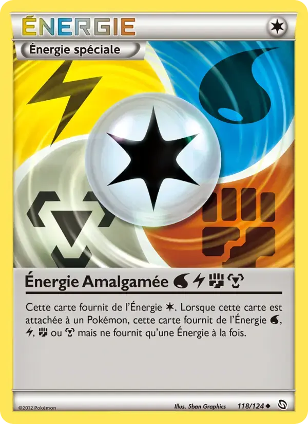 Carte Pokémon Énergie Amalgamée WaterLightningFightingMetal #118 — Dragons Exaltés