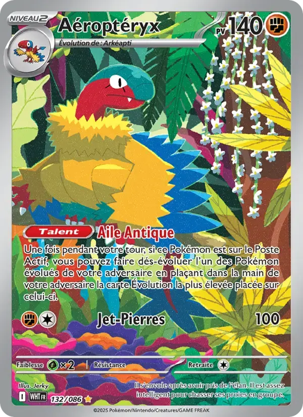 Carte Pokémon Aéroptéryx #132 — Flamme Blanche
