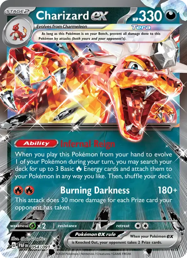 Charizard ex #054 — Paldean Fates