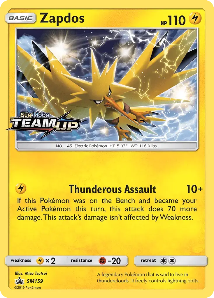Zapdos #SM159 — Sun & Moon Promos