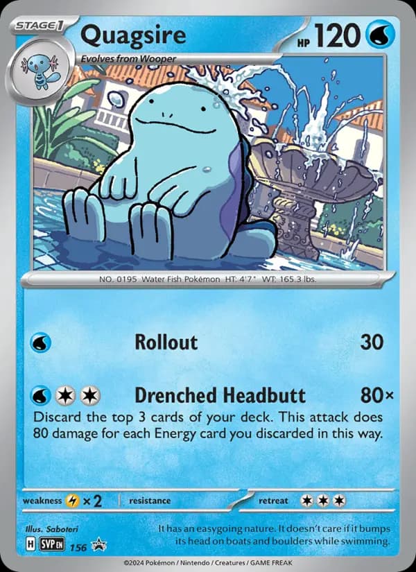 Quagsire #156 — Scarlet & Violet Promos
