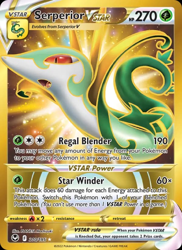 Serperior VSTAR #210 — Silver Tempest