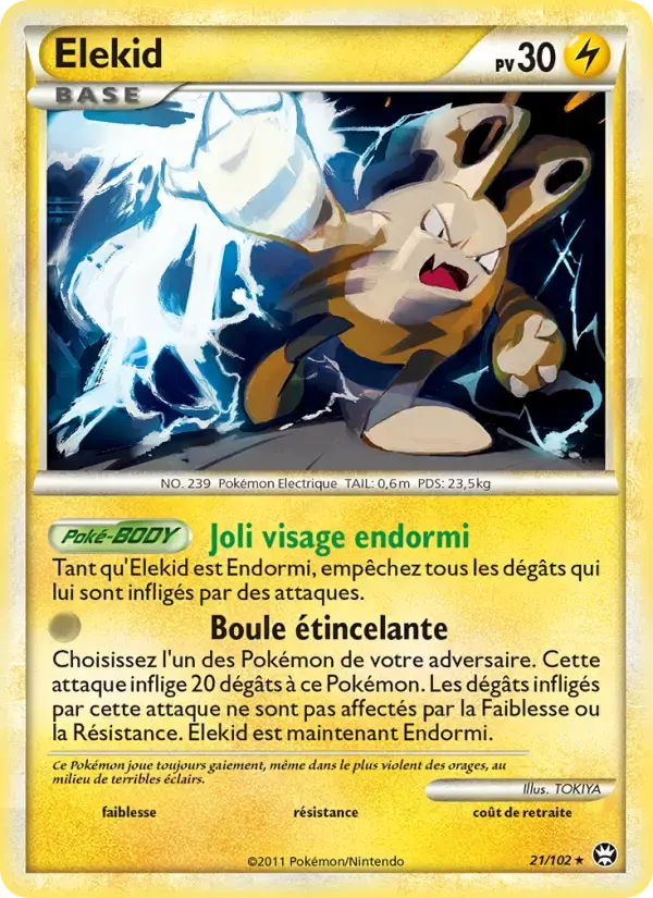 Carte Pokémon Elekid #21 — Triomphe
