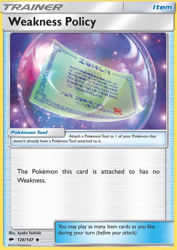 Weakness Policy #126 — Burning Shadows