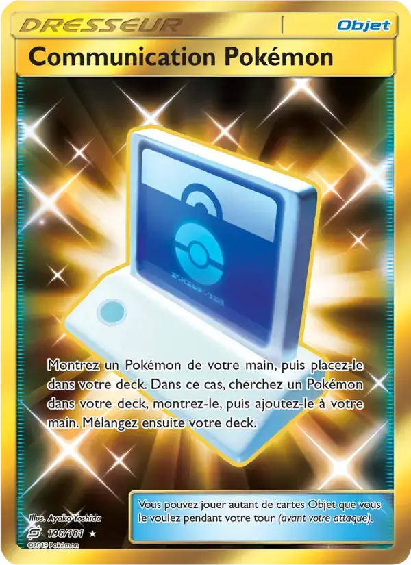 Carte Pokémon Communication Pokémon #196 — Duo de Choc