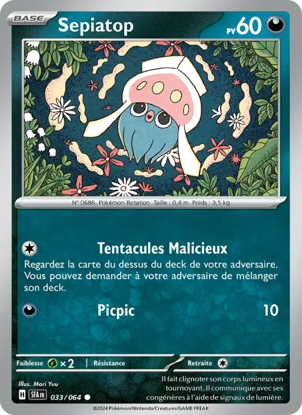 Carte Pokémon Sepiatop #033 — Fable Nébuleuse