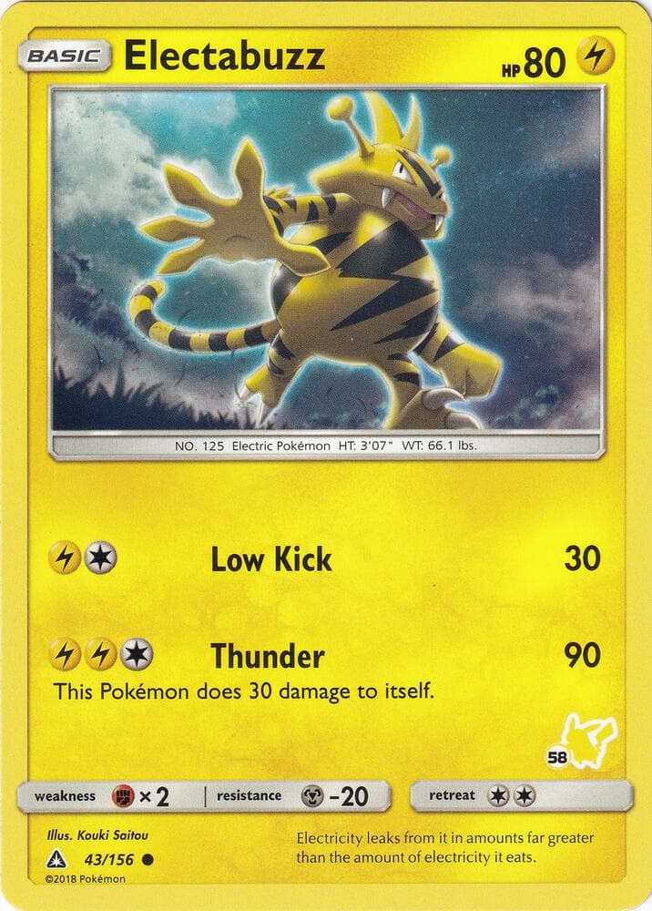 Electabuzz #043 Stamp V2 — Ultra Prism