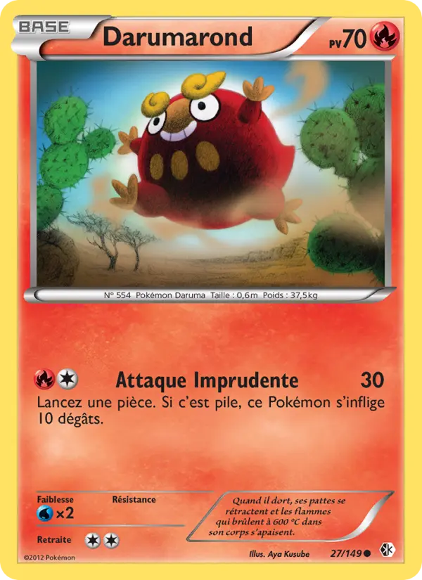 Carte Pokémon Darumarond #27 — Frontières Franchies