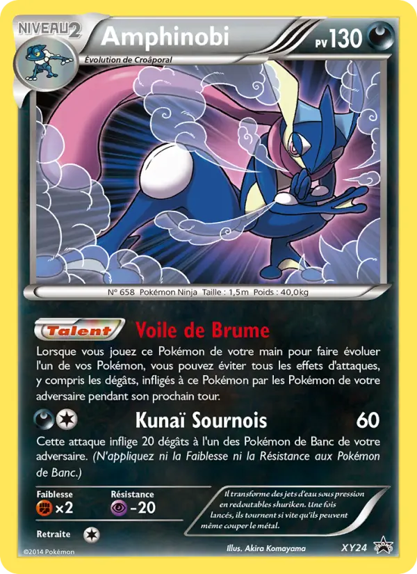 Carte Pokémon Amphinobi #XY24 — Promos X&Y