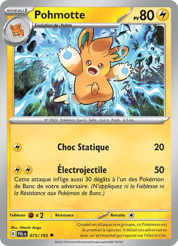 Carte Pokémon Pohmotte #075 — Évolutions à Paldea