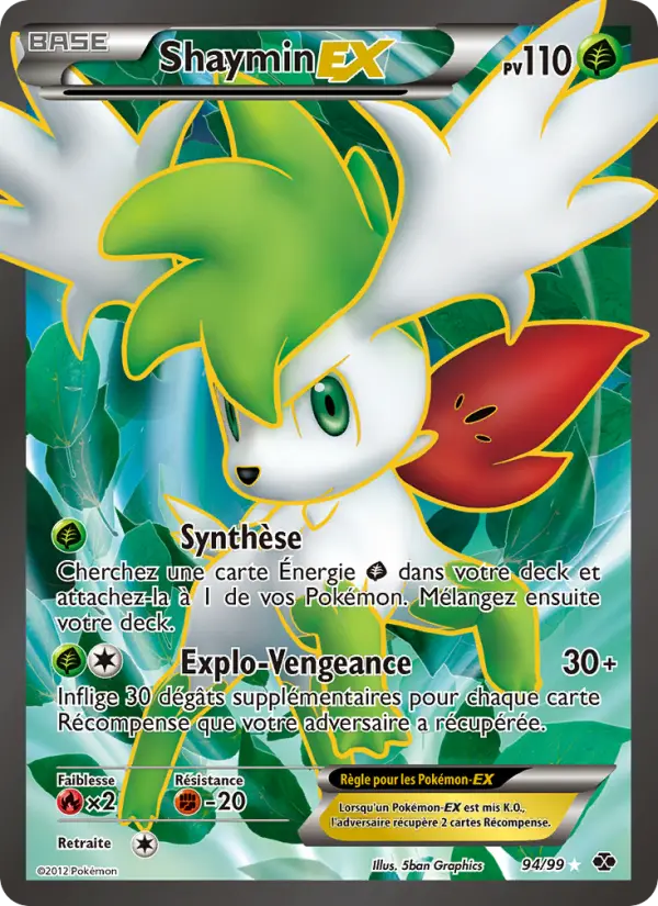 Carte Pokémon Shaymin-EX #94 — Destinées Futures