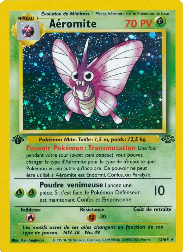 Carte Pokémon Aéromite #13 — Jungle