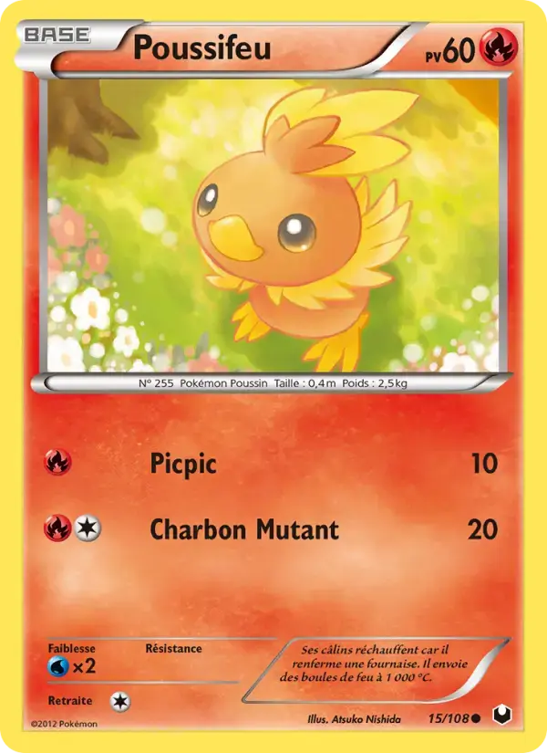 Carte Pokémon Poussifeu #15 — Explorateurs Obscurs